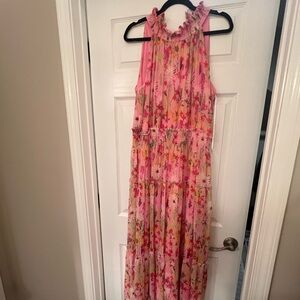 Floral Sleeveless Maxi Dress